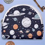 Space Galaxy Universe Stars Sky Horseshoe Style Canvas Pouch