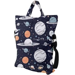 Fold Over Handle Tote Bag 