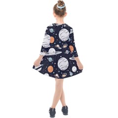 Kids  Quarter Sleeve Shirt Dress 