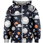 Space Galaxy Universe Stars Sky Kids  Zipper Hoodie Without Drawstring