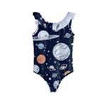 Space Galaxy Universe Stars Sky Kids  Frill Swimsuit