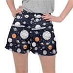 Space Galaxy Universe Stars Sky Women s Ripstop Shorts