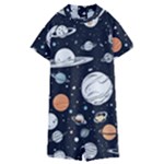 Space Galaxy Universe Stars Sky Kids  Boyleg Half Suit Swimwear