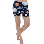 Space Galaxy Universe Stars Sky Lightweight Velour Yoga Shorts