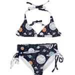 Space Galaxy Universe Stars Sky Kids  Classic Bikini Set