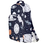 Space Galaxy Universe Stars Sky Double Compartment Backpack