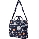 Space Galaxy Universe Stars Sky Square Shoulder Tote Bag