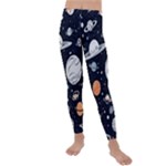 Space Galaxy Universe Stars Sky Kids  Lightweight Velour Leggings