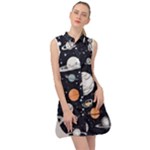 Space Galaxy Universe Stars Sky Sleeveless Shirt Dress