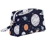 Space Galaxy Universe Stars Sky Wristlet Pouch Bag (Large)