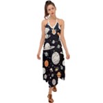 Space Galaxy Universe Stars Sky Halter Tie Back Dress 