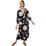 Space Galaxy Universe Stars Sky Grecian Style  Maxi Dress