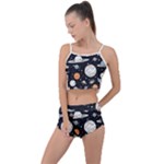 Space Galaxy Universe Stars Sky Summer Cropped Co-Ord Set