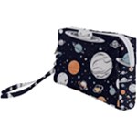 Space Galaxy Universe Stars Sky Wristlet Pouch Bag (Small)