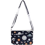 Space Galaxy Universe Stars Sky Double Gusset Crossbody Bag