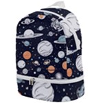 Space Galaxy Universe Stars Sky Zip Bottom Backpack