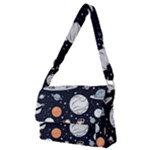 Space Galaxy Universe Stars Sky Full Print Messenger Bag (M)