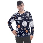 Space Galaxy Universe Stars Sky Men s Pique Long Sleeve T-Shirt