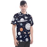 Space Galaxy Universe Stars Sky Men s Polo T-Shirt