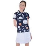 Space Galaxy Universe Stars Sky Women s Polo T-Shirt