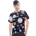 Space Galaxy Universe Stars Sky Men s Sport Top