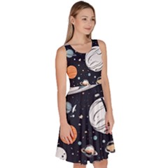 Knee Length Skater Dress With Pockets 