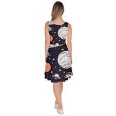 Knee Length Skater Dress With Pockets 