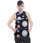 Space Galaxy Universe Stars Sky Men s Sleeveless Hoodie