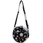 Space Galaxy Universe Stars Sky Crossbody Circle Bag