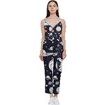 Space Galaxy Universe Stars Sky V-Neck Camisole Jumpsuit