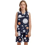 Space Galaxy Universe Stars Sky Kids  Basketball Mesh Set