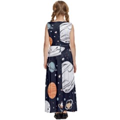 Kids  Satin Sleeveless Maxi Dress 