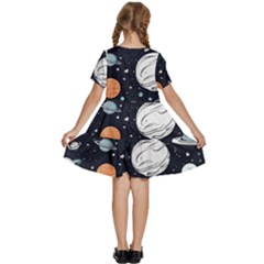 Kids  Short Sleeve Tiered Mini Dress 