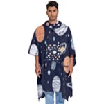 Space Galaxy Universe Stars Sky Men s Hooded Rain Ponchos