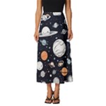 Space Galaxy Universe Stars Sky Classic Midi Chiffon Skirt