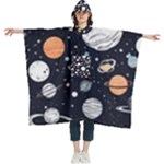 Space Galaxy Universe Stars Sky Women s Hooded Rain Ponchos