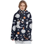 Space Galaxy Universe Stars Sky Women s Pullover Zip Ski and Snowboard Waterproof Breathable Jacket