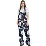 Space Galaxy Universe Stars Sky Women s Front Zip Ski And Snowboard Bib Pants