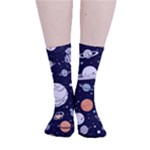 Space Galaxy Universe Stars Sky Smooth Crew Length Tube Socks