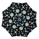 Space Galaxy Universe Stars Sky Automatic Folding Umbrella with Case (Medium)