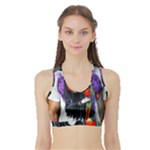 Halloween T-shirts design  Sports Bra with Border