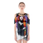 Halloween T-shirts design  Shoulder Cutout One Piece Dress