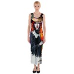 Halloween T-shirts design  Fitted Maxi Dress