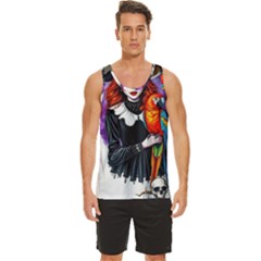 Men s Wide Collar Tank Top 