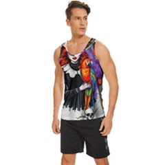 Men s Wide Collar Tank Top 