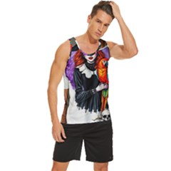 Men s Wide Collar Tank Top 