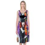 Halloween T-shirts design  Midi Sleeveless Dress