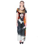 Halloween T-shirts design  Short Sleeve Maxi Dress