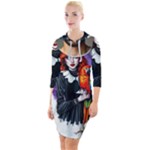 Halloween T-shirts design  Quarter Sleeve Hood Bodycon Dress