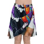 Halloween T-shirts design  Chiffon Wrap Front Skirt